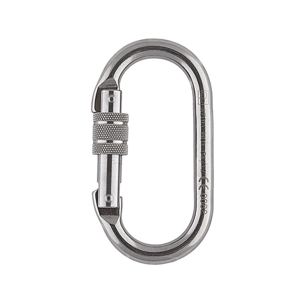 CONNETTORE OVALE IN ACCIAIO CHIUSURA A VITE AZ011